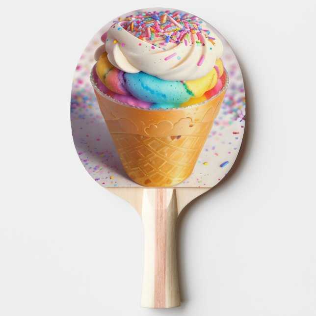 Ice Cream Cone Sprinkles Pingisracket (Framsidan)