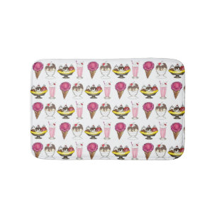 Ice Cream Cone Sundae Shake Banana Split Badrumsmatta
