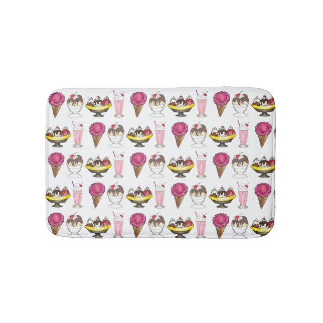 Ice Cream Cone Sundae Shake Banana Split Badrumsmatta (Framsidan)