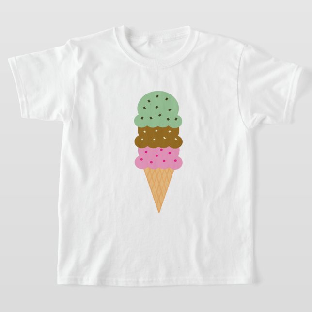 Ice Cream Cone T-Shirt (Laydown)