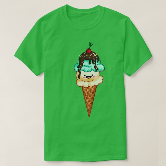 Ice Cream Cone T Shirt (Design framsida)