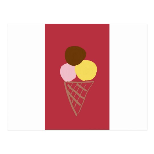 Ice cream cone vykort
