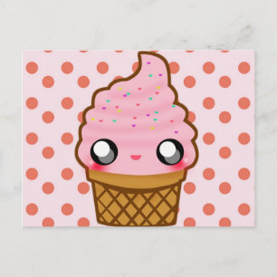 Ice Cream Cone Vykort