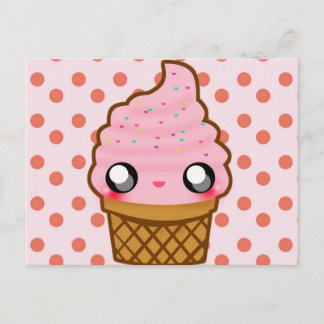 Ice Cream Cone Vykort