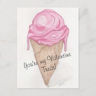 Ice Cream Cone Vykort