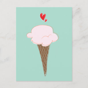 Ice Cream Cone-vykort Vykort