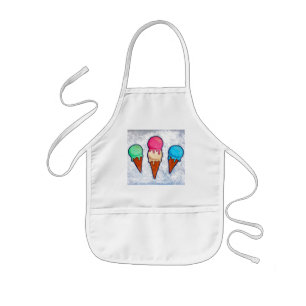 Ice Cream Cones Apron Barnförkläde
