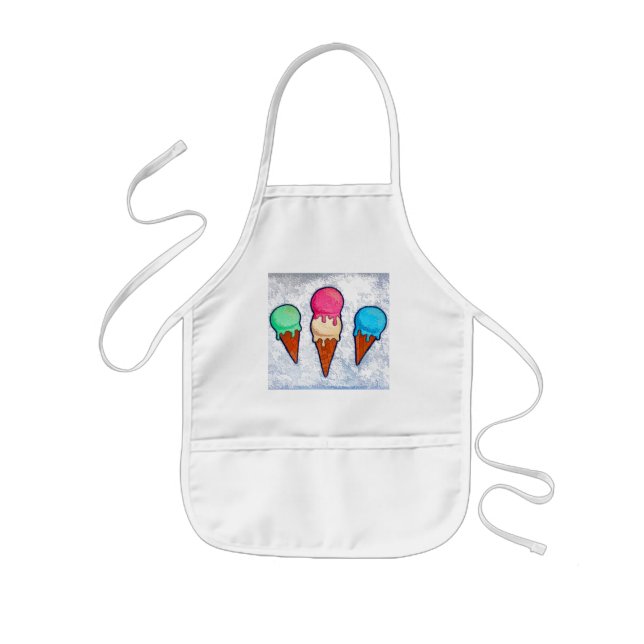 Ice Cream Cones Apron Barnförkläde (Framsidan)