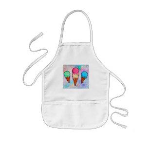 Ice Cream Cones Apron Barnförkläde