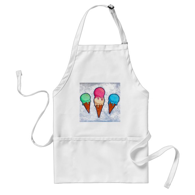 Ice Cream Cones Apron Förkläde (Framsidan)
