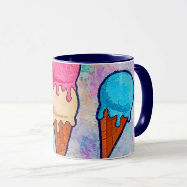 Ice Cream Cones Coffee Mugg (Framsida höger)