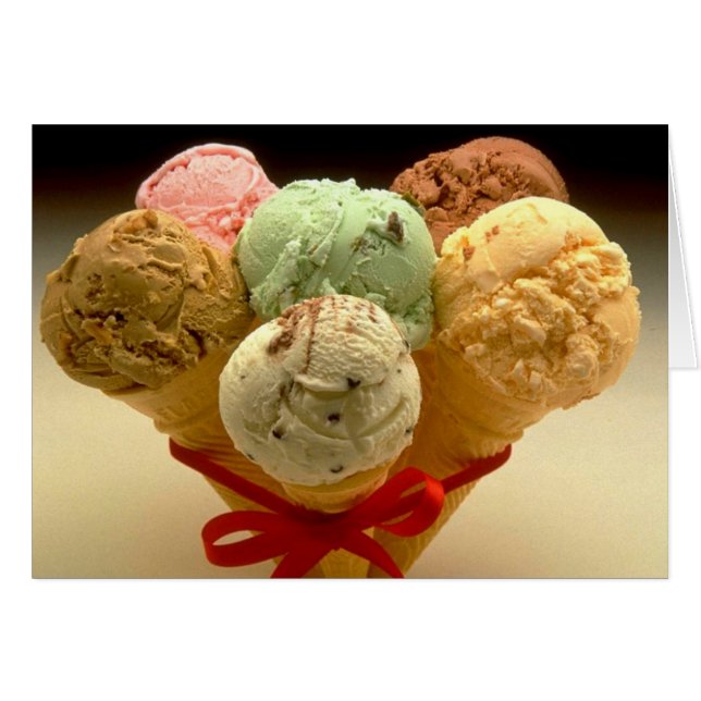 Ice Cream Cones! Hälsningskort (Framsidan Horizontal)