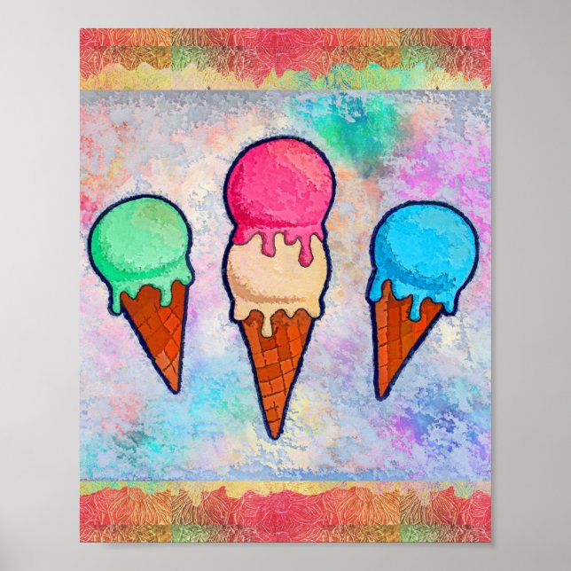 Ice Cream Cones Poster (Framsidan)
