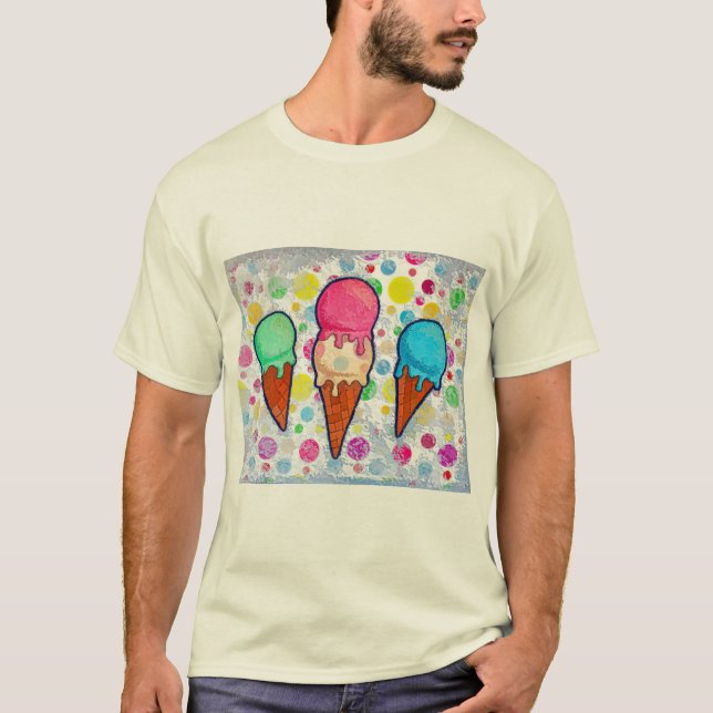 Ice Cream Cones T-Shirt (Framsida)