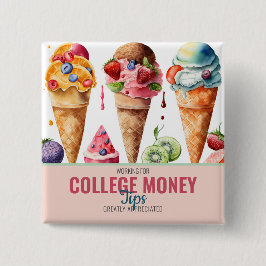 Ice Cream Cones, Tips Appreciated, College Money M Knapp