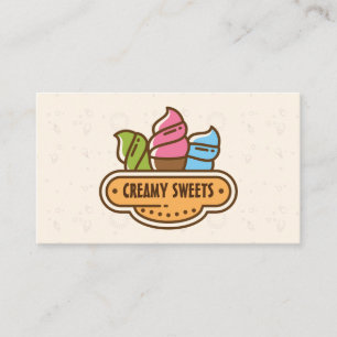 Ice Cream Cones Visitkort
