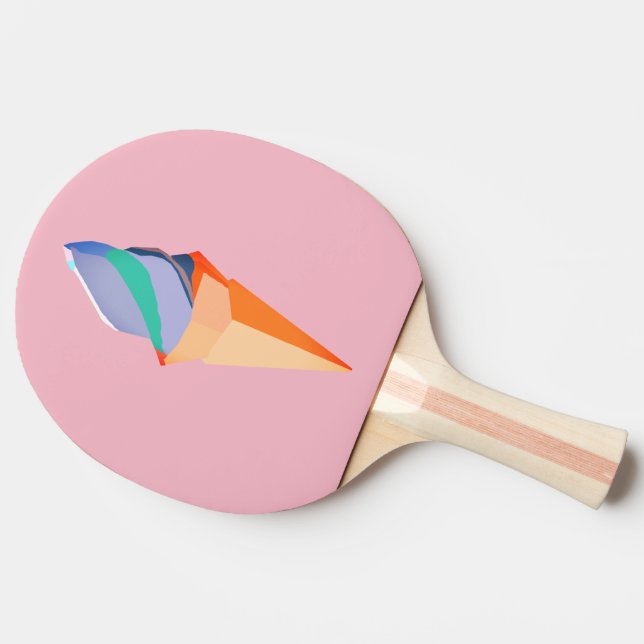 Ice Cream Coone Origami Ping Pong Paddle Pingisracket (Sidan)
