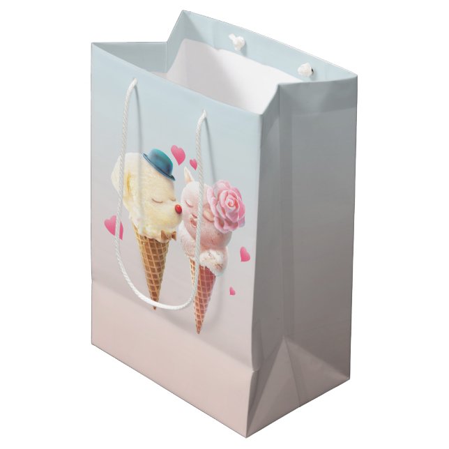 Ice Cream Couple - Kärlek vid första Slicka (Framsidan Vinklad)