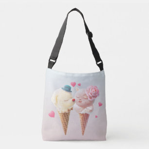 Ice Cream Couple - Kärlek vid första Slicka Axelväska