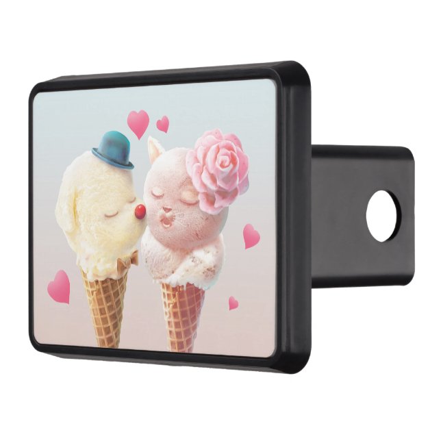 Ice Cream Couple - Kärlek vid första Slicka Dragkroksskydd (Vänster)