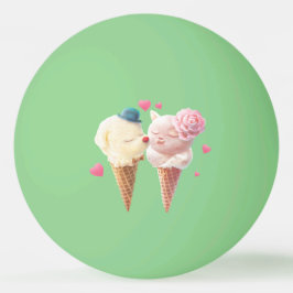Ice Cream Couple - Kärlek vid första Slicka Pingisboll
