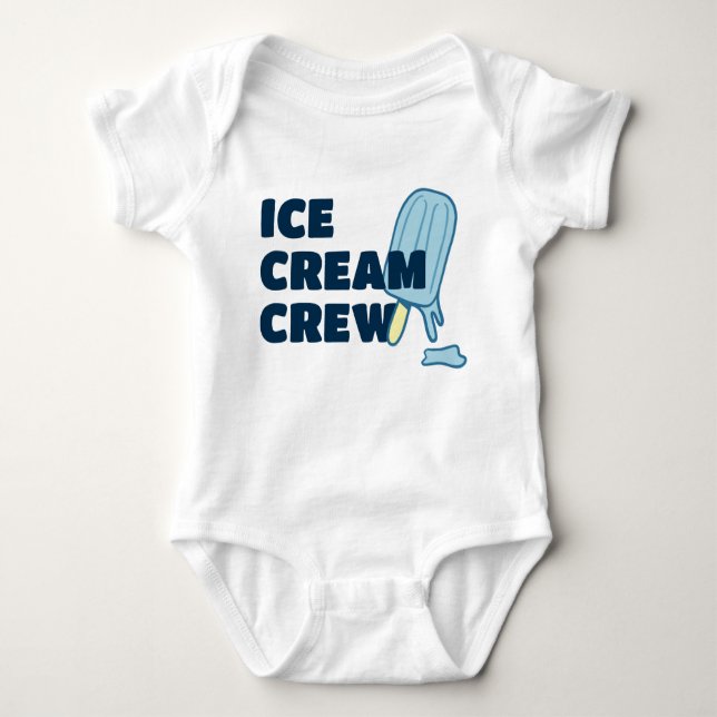 Ice Cream Crew Blå T Shirt (Framsida)