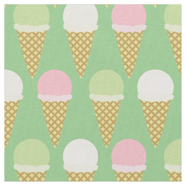 Ice Cream Cute Kids Food Tyg (Närbild)