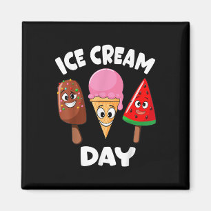 Ice Cream Day, sommaren Party Ice Cream Maker Kids Magnet