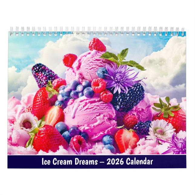 Ice Cream Dreams – 2026 Calendar Kalender (Omslag)