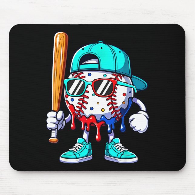 Ice Cream Drip Baseball Sts Baseball Lifestyle Boy Musmatta (Framsidan)