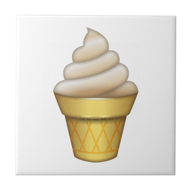Ice Cream - Emoji Kakelplatta (Framsidan)