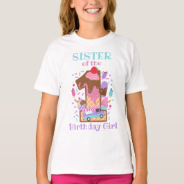 Ice Cream First Birthday shirt Sister Birthday T Shirt
