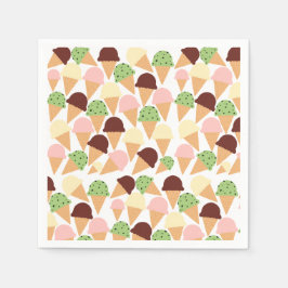 Ice Cream Flavors Pappersservett