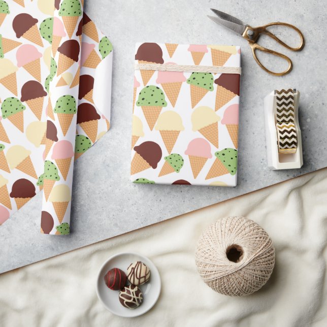 Ice Cream Flavors Presentpapper (Hantverk)