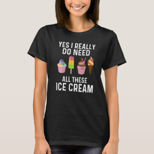Ice Cream För manar Women Ice Cream Costume T Shirt