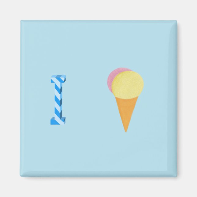 Ice Cream Fridge Magnet (Framsidan)