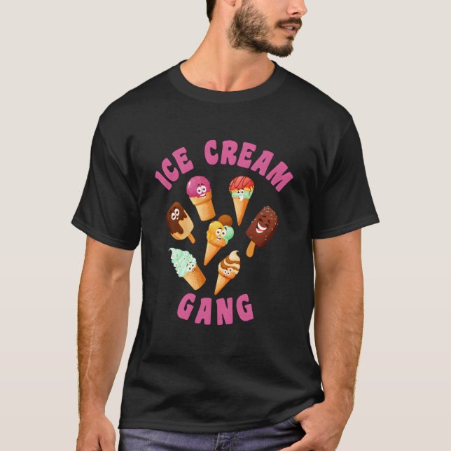 Ice Cream Gang Ice Cream T Shirt (Framsida)