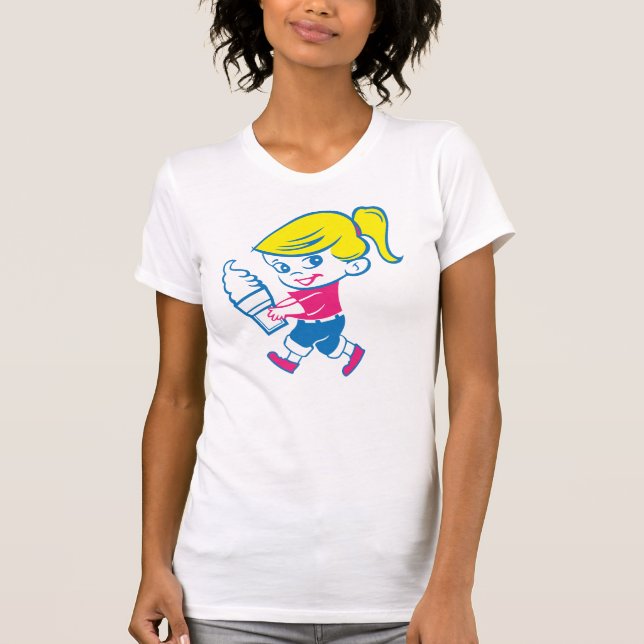 Ice Cream Girl - Basic White Tee (Framsida)