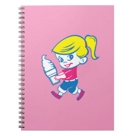 Ice Cream Girl Notebook Journal Anteckningsbok