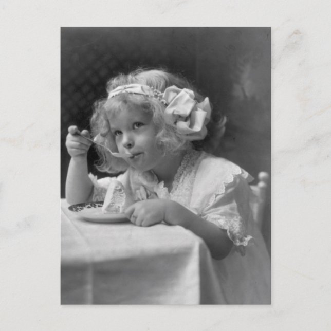 Ice Cream Girl Vykort (Framsida)