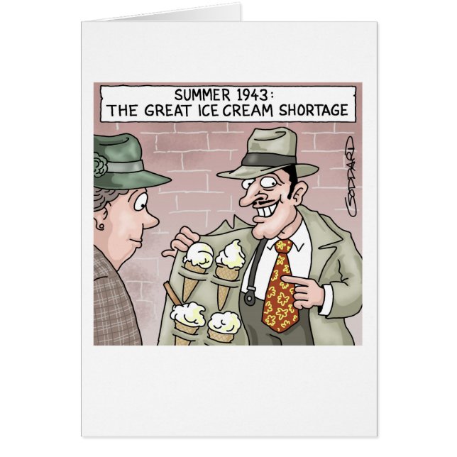 Ice-Cream Hälsningskort (Framsidan)