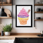 Ice Cream Happy Watercolor Typography Poster<br><div class="desc">Ice Cream Happiness Faux Watercolor Typography Poster - Ord av visdom är inte alltid lätt för komen. Så här kör du, ta några på oss. En del ord att leva med som vissa kanske säger är inspirerande rosa. Den här snyggten poster typografi, har en glassillustration med citatet "Pengar köper inte...</div>