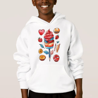 Ice cream hoddy for kids t shirt