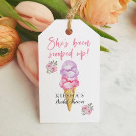 Ice Cream - hon har blivit uppslagen till förmån f Presentetikett
