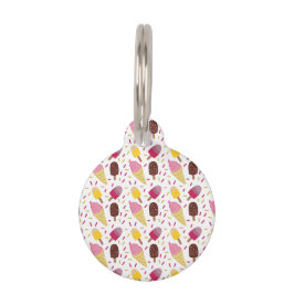 Ice Cream Hund ID-Märkre Djurbricka