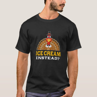Ice Cream i stället Thanksgiving Popsicle Black Fr T Shirt