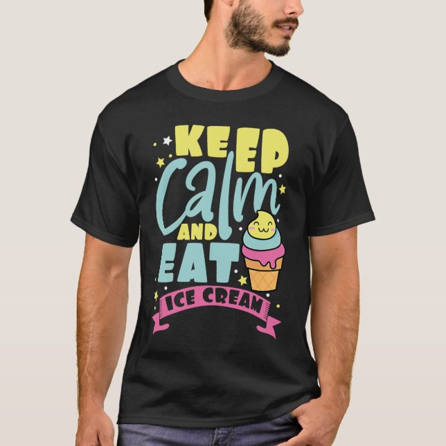 Ice Cream   Ice I Love Ice Cream  1 T Shirt (Framsida)
