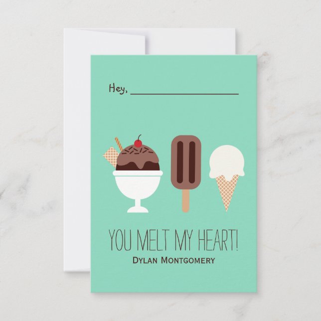 Ice Cream Inbjudningar (Framsida)