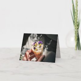 Ice cream invitation card kort