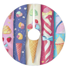 Ice Cream Julgransmatta Borstad Polyester